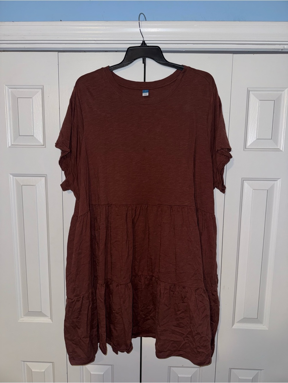Old Navy Plus Size Brown Tiered Mini Dress